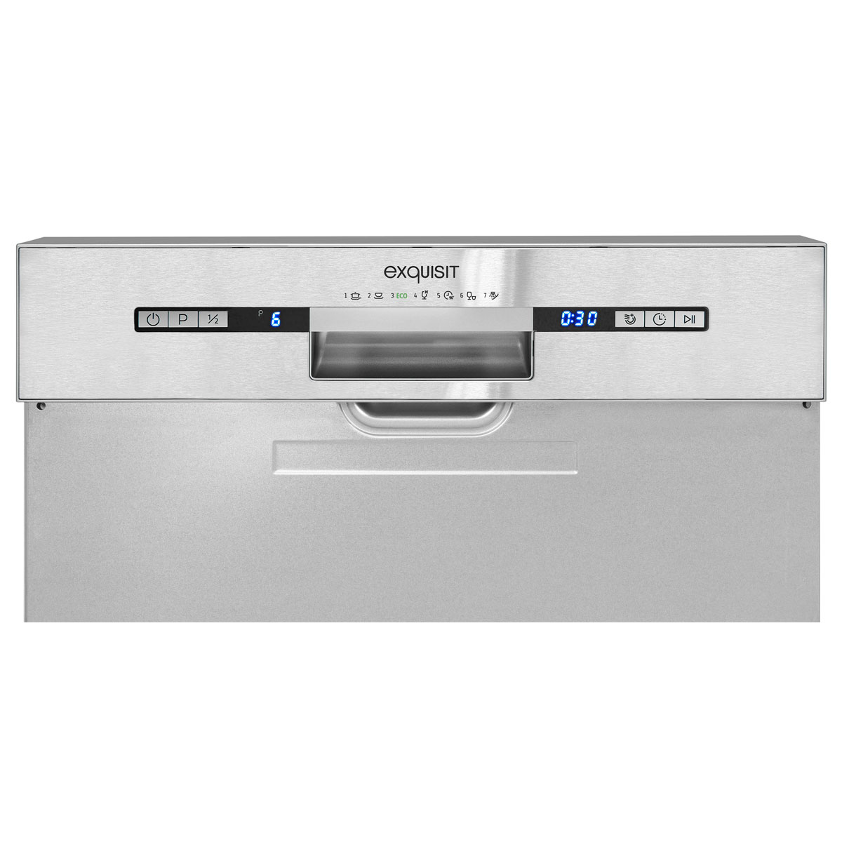 exquisit Einbau-Geschirrspüler EGSP2113-EB-030E inox teilintegriert Bild 10