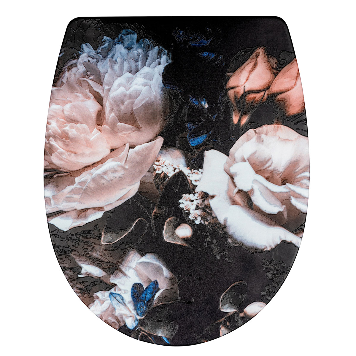 Wenko Premium WC-Sitz Peony antibakteriell mit Absenkautomatik