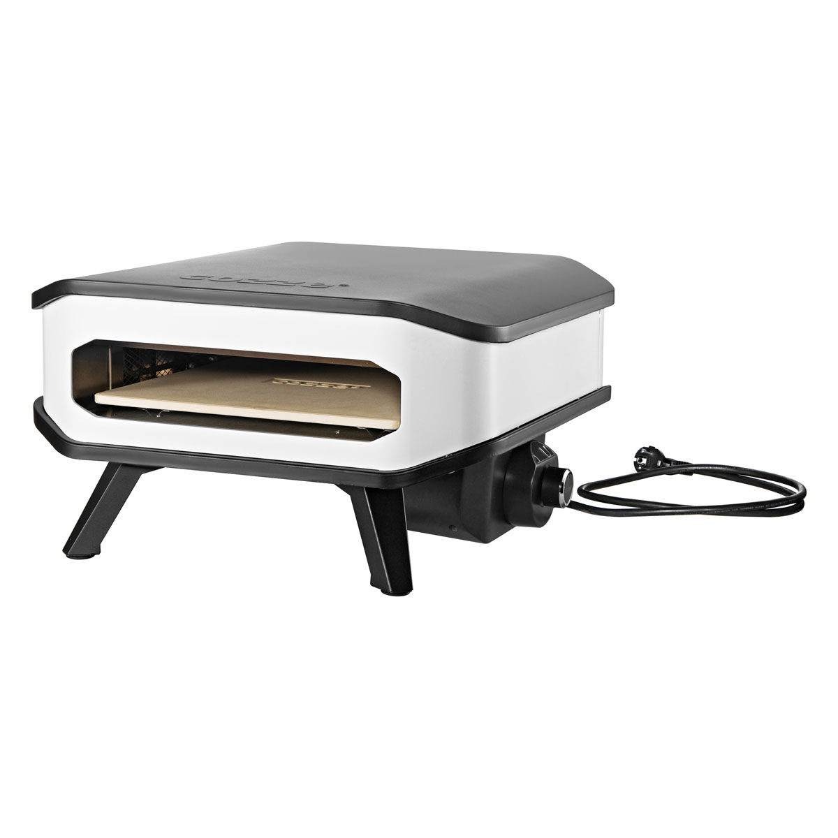 COZZE Pizzaofen Elektro 230V mit Tür und Pizzastein 2200 W Bild 4