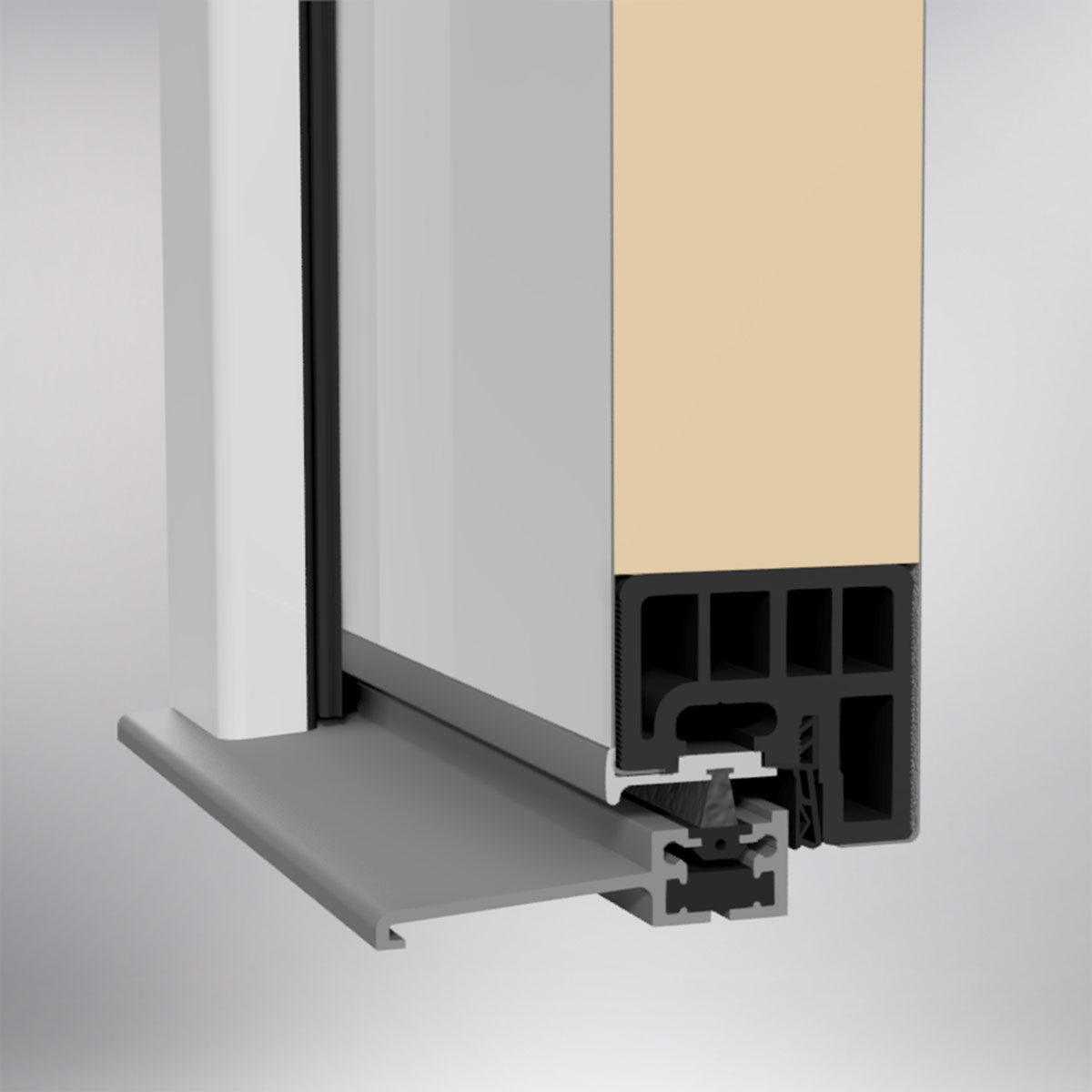 SplenDoor  Premium-Haustür Passivedoor Goeteborg RC2 energiesparend einbruchsicher weiss 110 x 210 cm rechts Bild 6