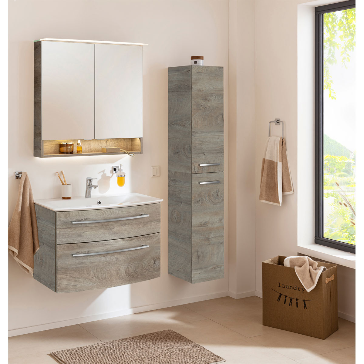 Fackelmann  Waschtisch-Set B.Style 832 x 543 x 478 mm Nature Oak Bild 7