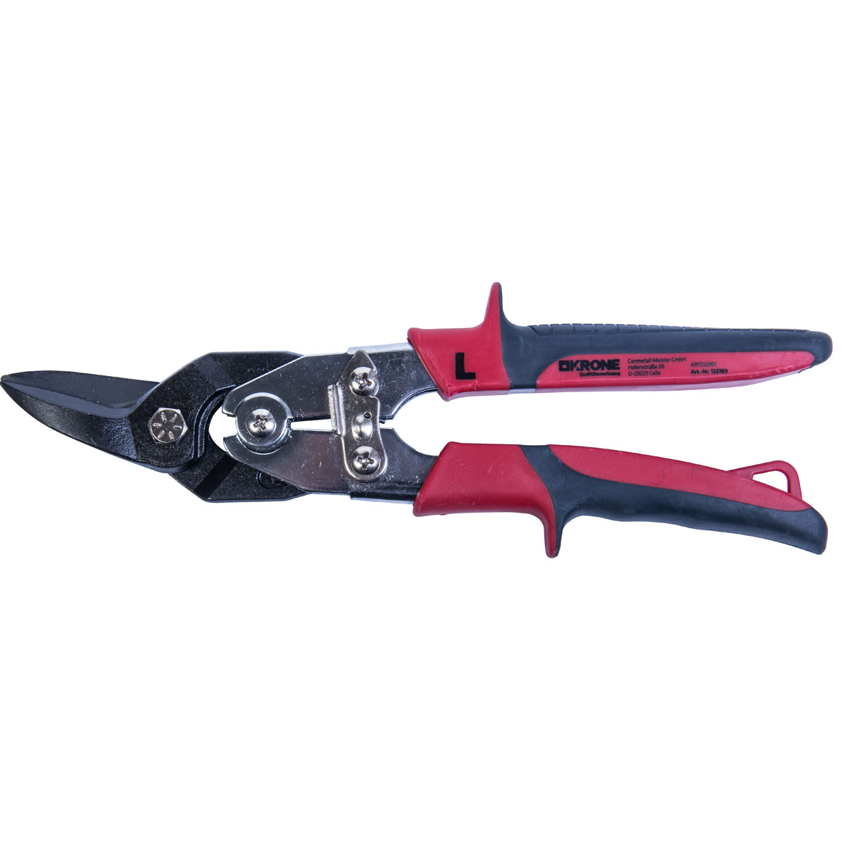 Krone  Figuren-Hebelblechschere 260 mm li.