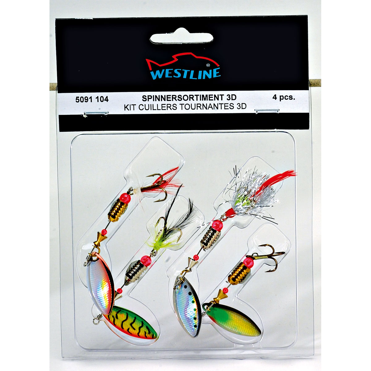 Spinnersortiment 3D 4 Stk.