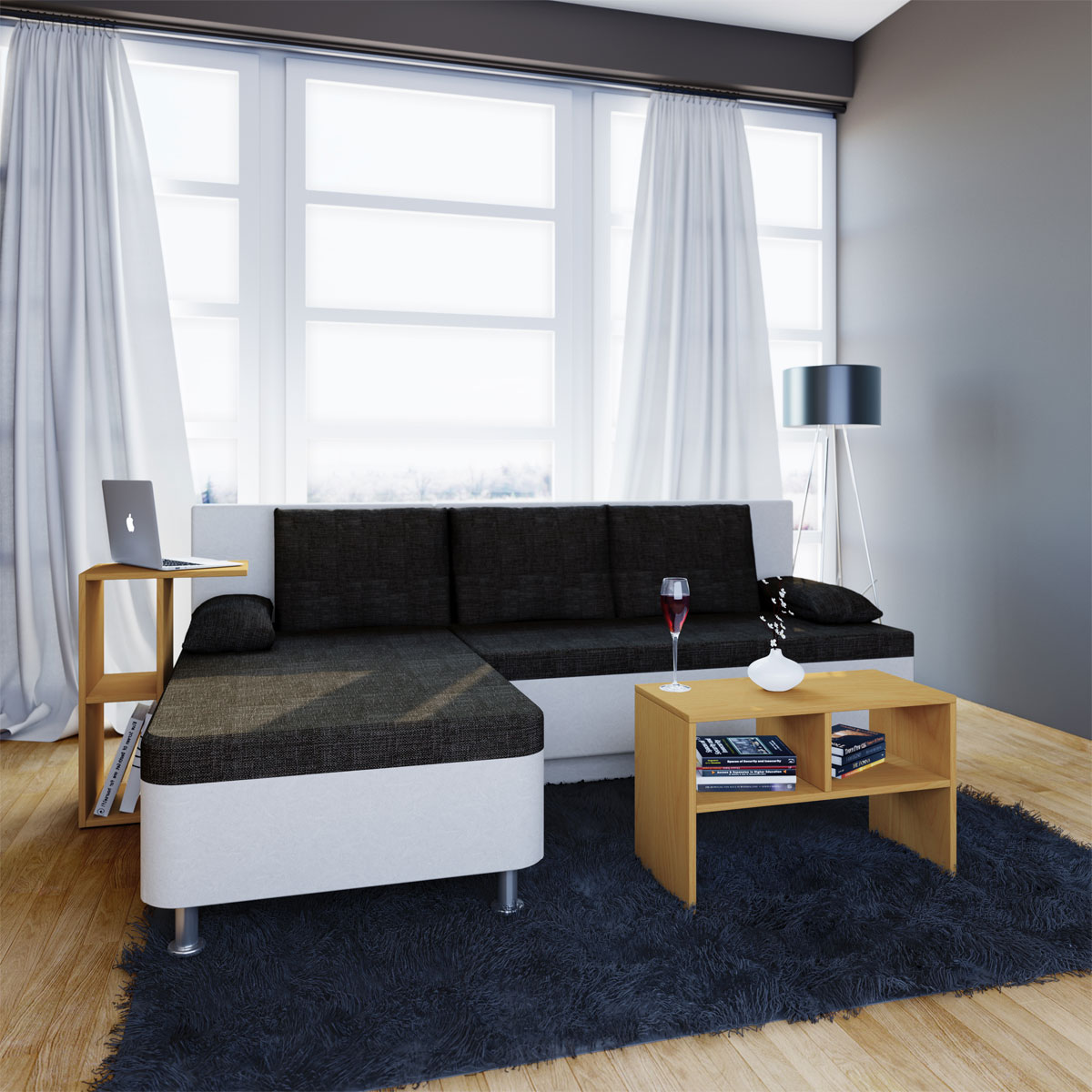 Couchtisch Nachto-Stand weiß Bild 3