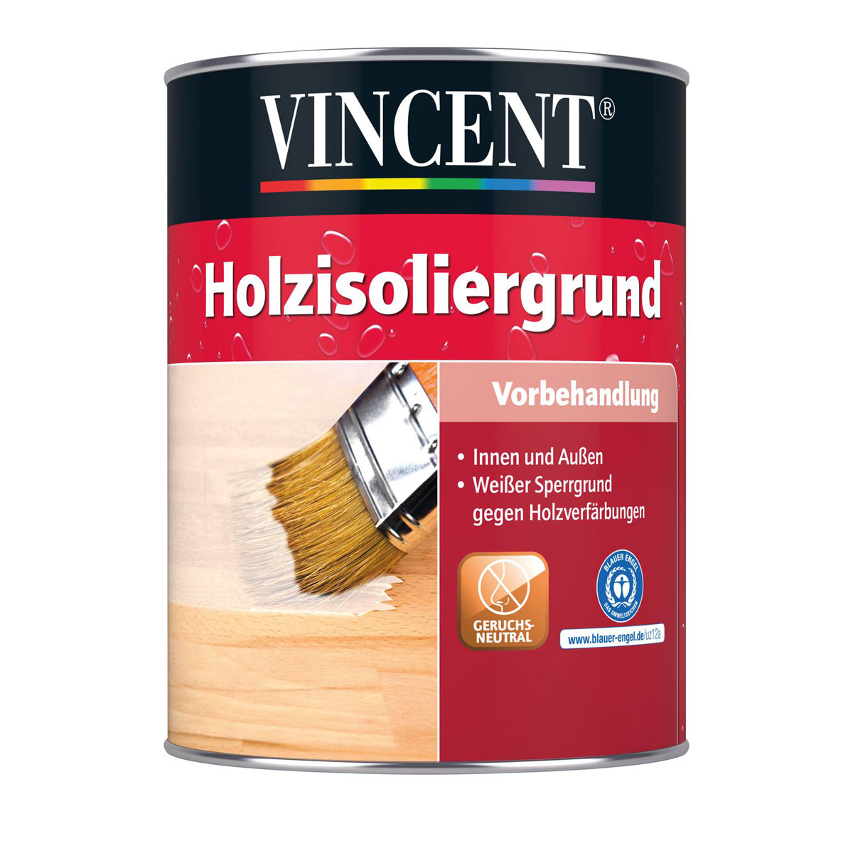 Vincent Holzisoliergrund weiß 750 ml