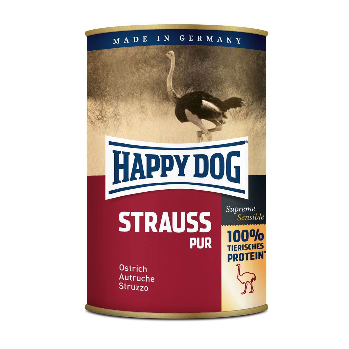 Happy Dog Dose Strauß Pur 400g