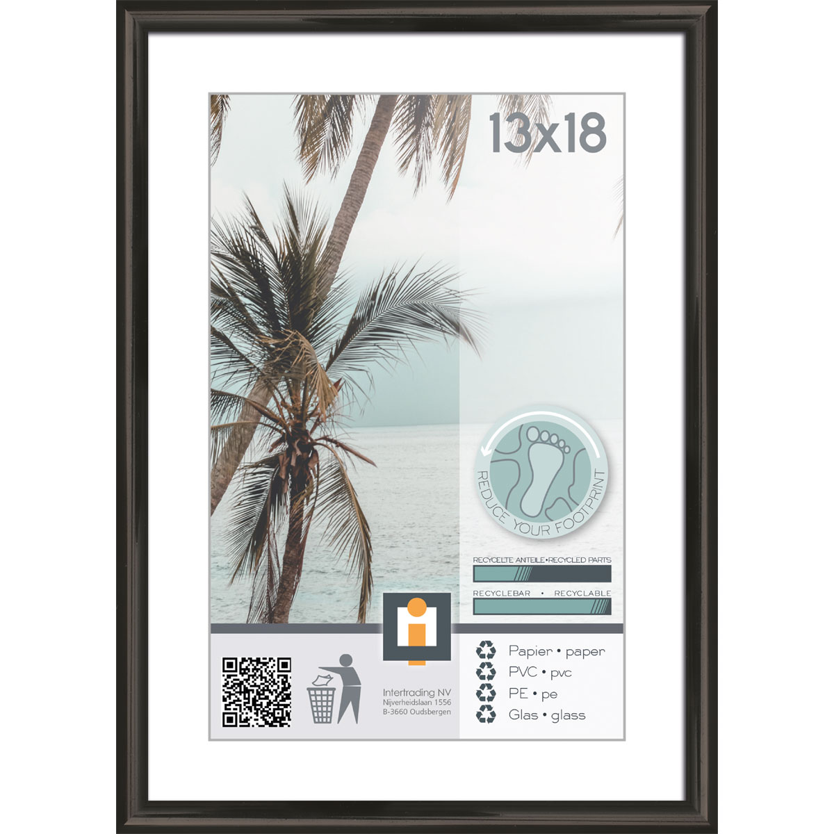 Bilderrahmen Kyoto 13x18 cm schwarz