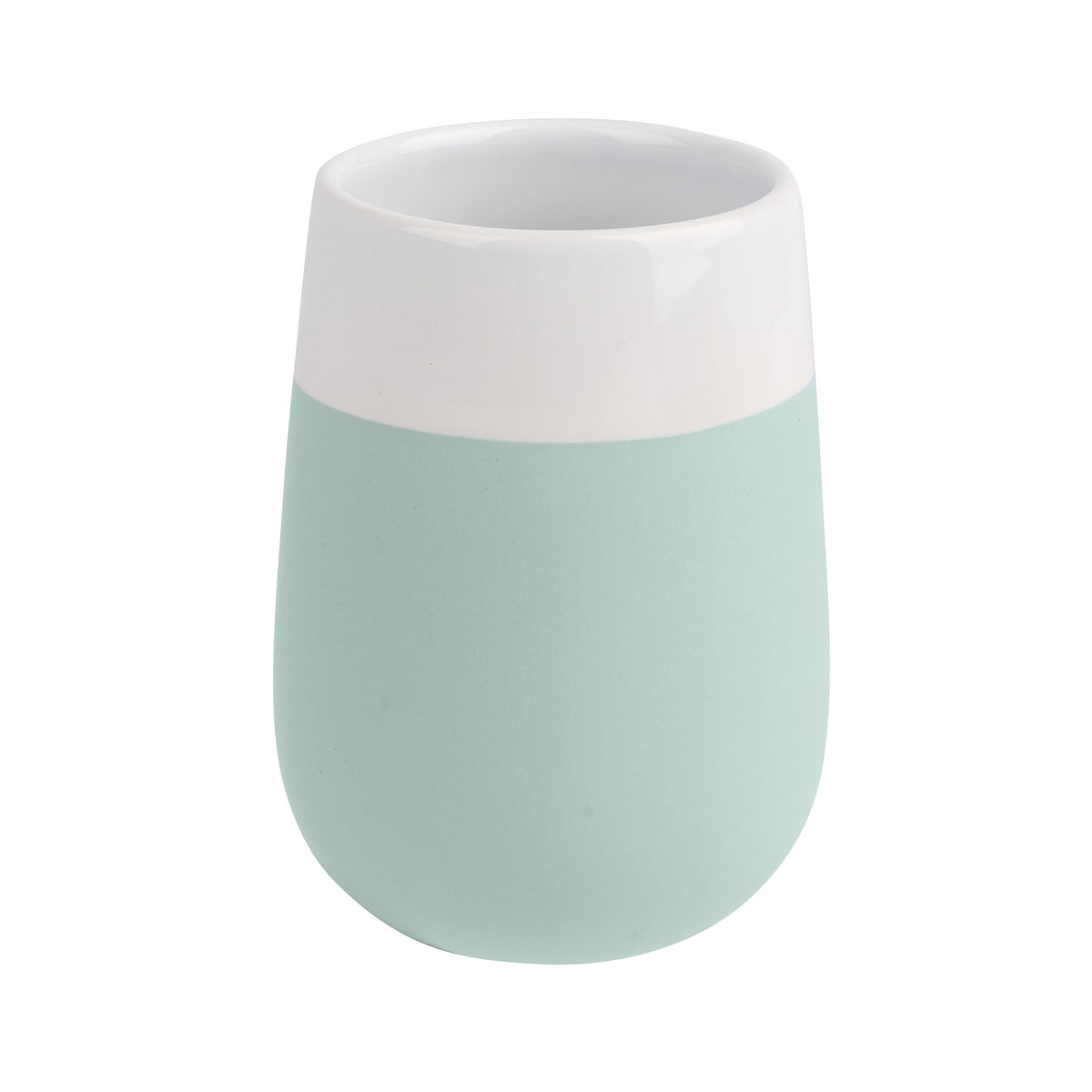 Wenko Zahnputzbecher Malta mint/weiß