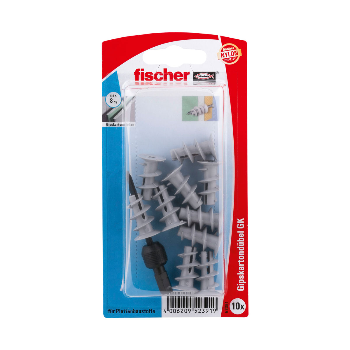 Fischer  Gipskartondübel GK 10 Stück