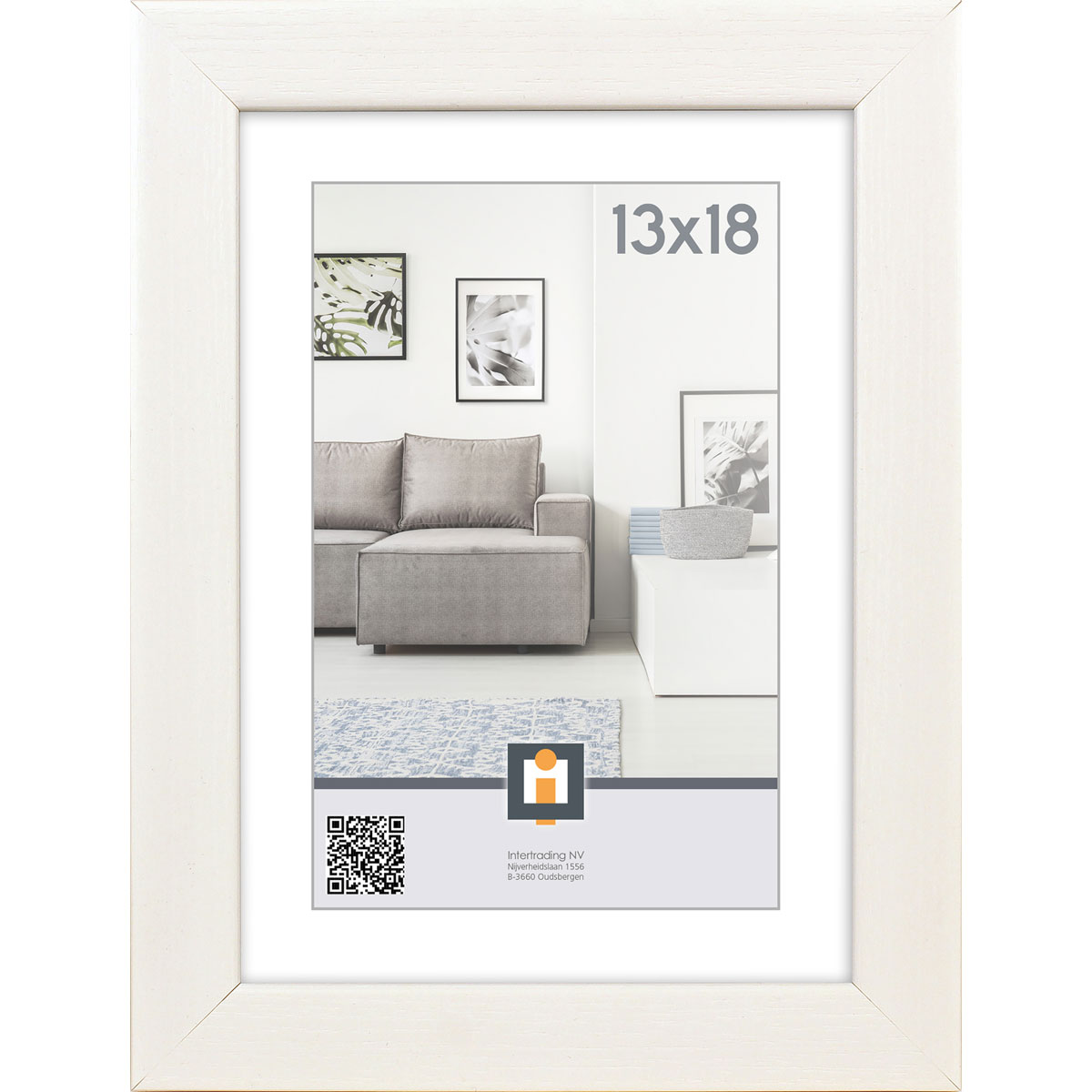 Bilderrahmen Livorno 13x18 cm weiß