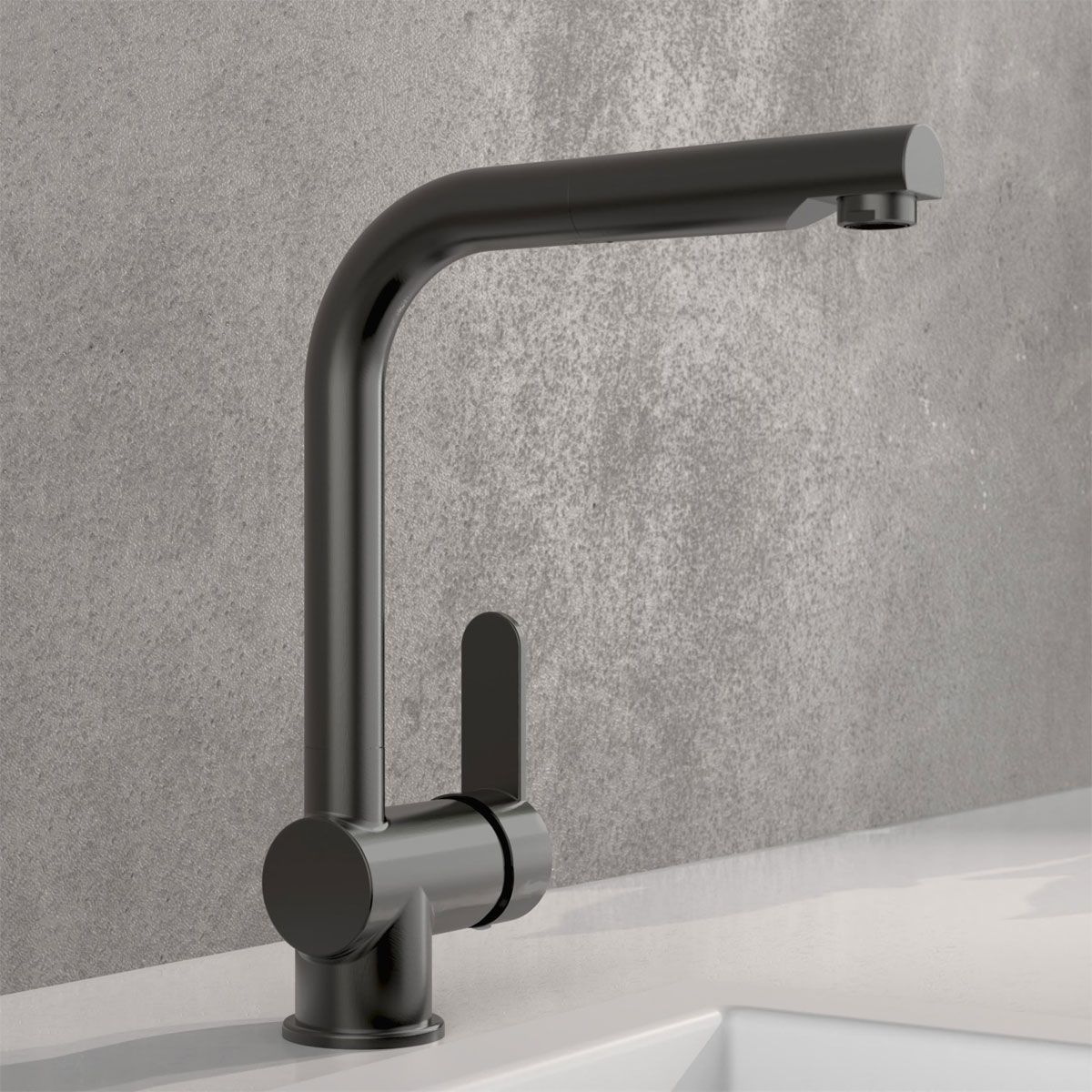 Schütte Spültischarmatur London graphite mit herausziehbarem Auslauf Bild 9