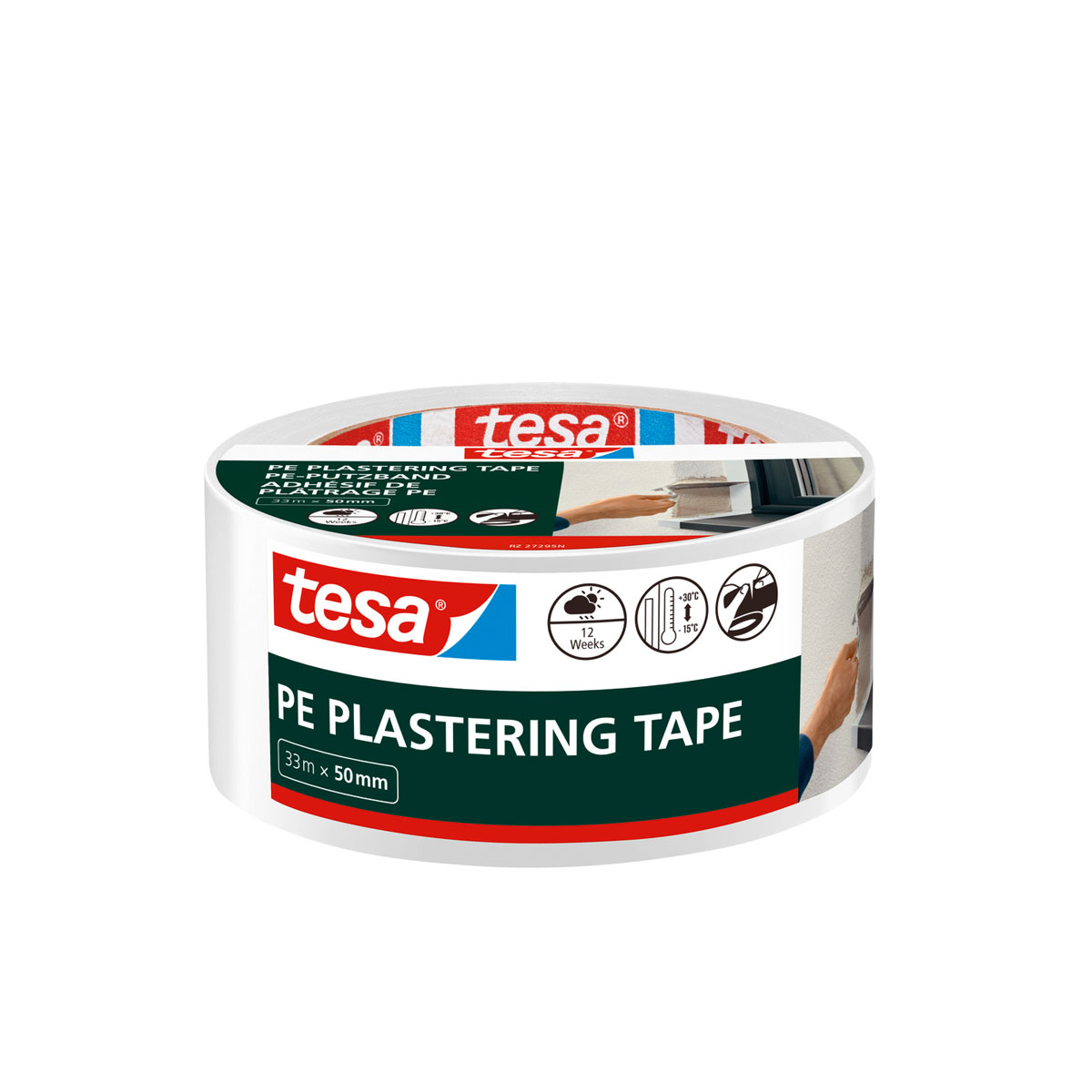 Tesa  Putzband PE weiß 33m x 50mm Bild 2