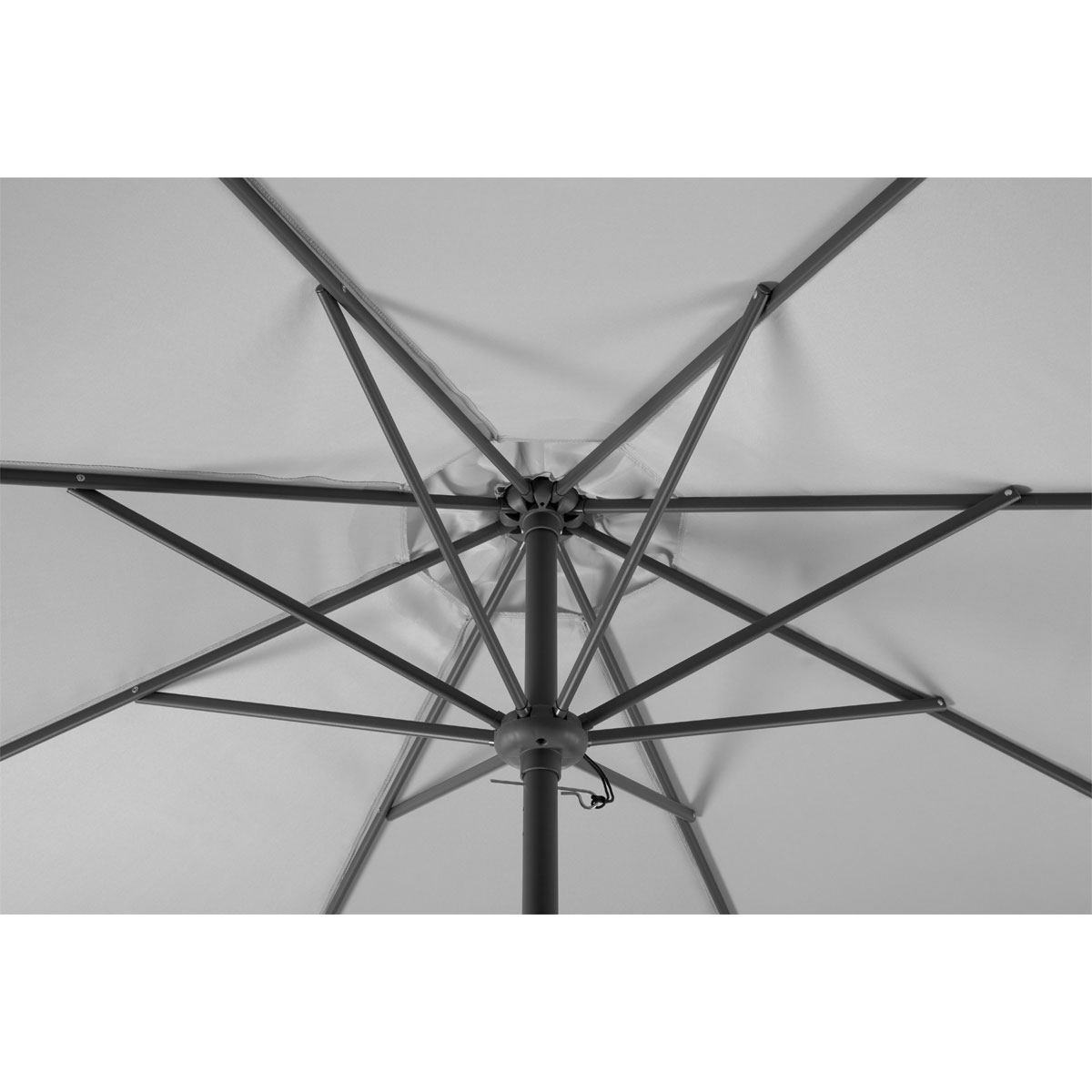 Sonnenschirm „Harlem“ 270 cm, silbergrau