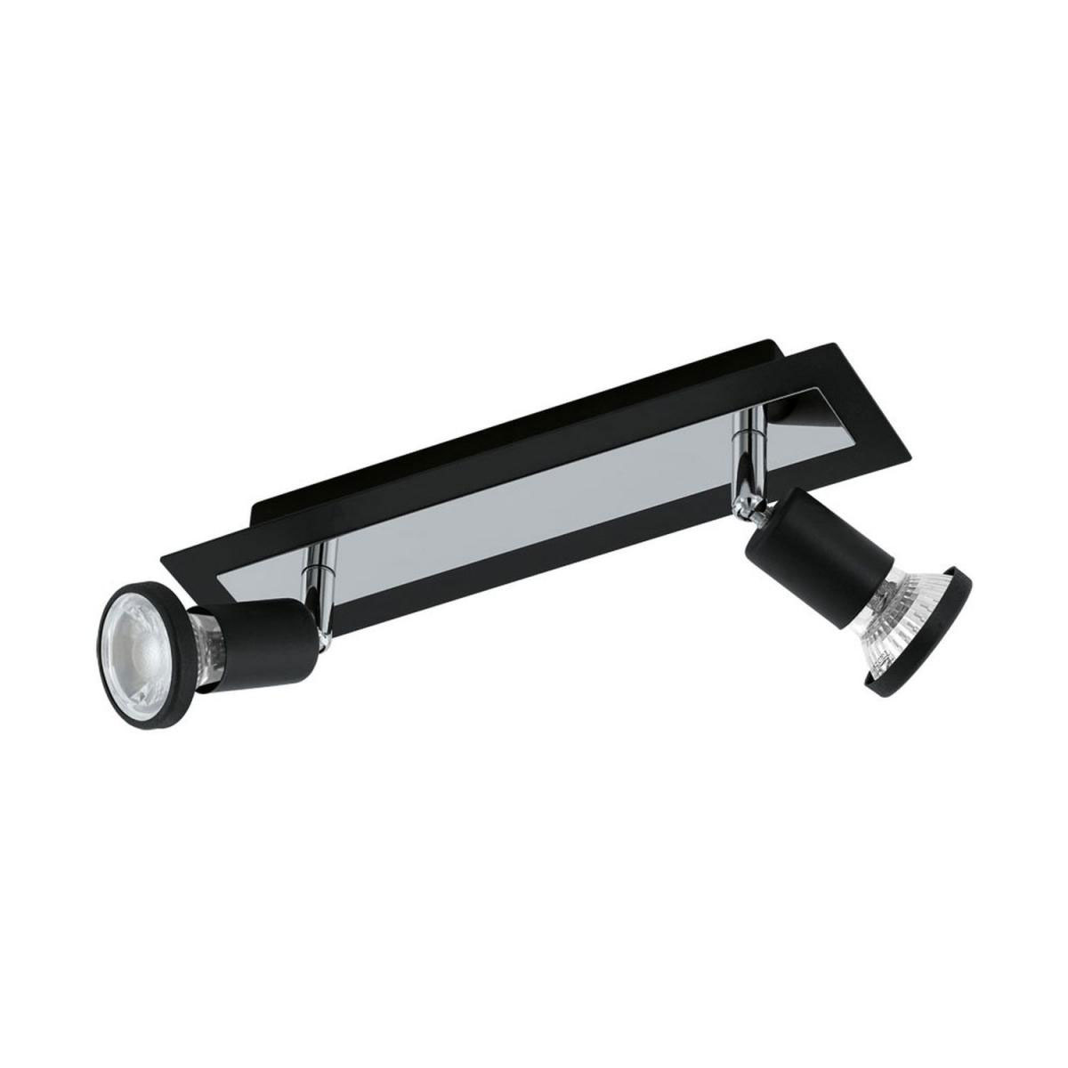 Eglo LED-Spot Sarria schwarz-chrom 2 Stück | 403710
