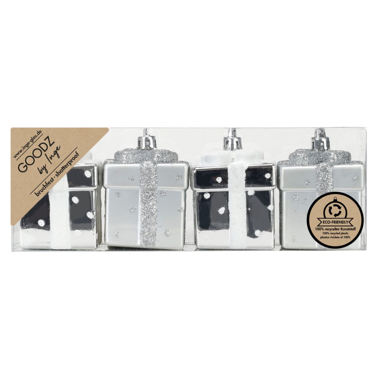 Geschenkbox 6cm Winter Silver