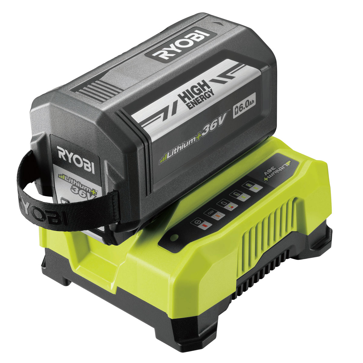 Ryobi  Akku Starter-Set MaxPower RY36BC60A-160 Akku und Ladegerät 6 Ah