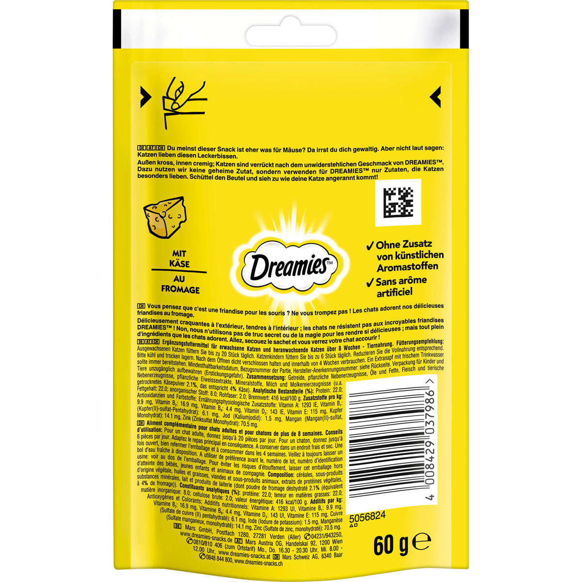 Katzensnack Dreamies Käse 60 g Bild 2