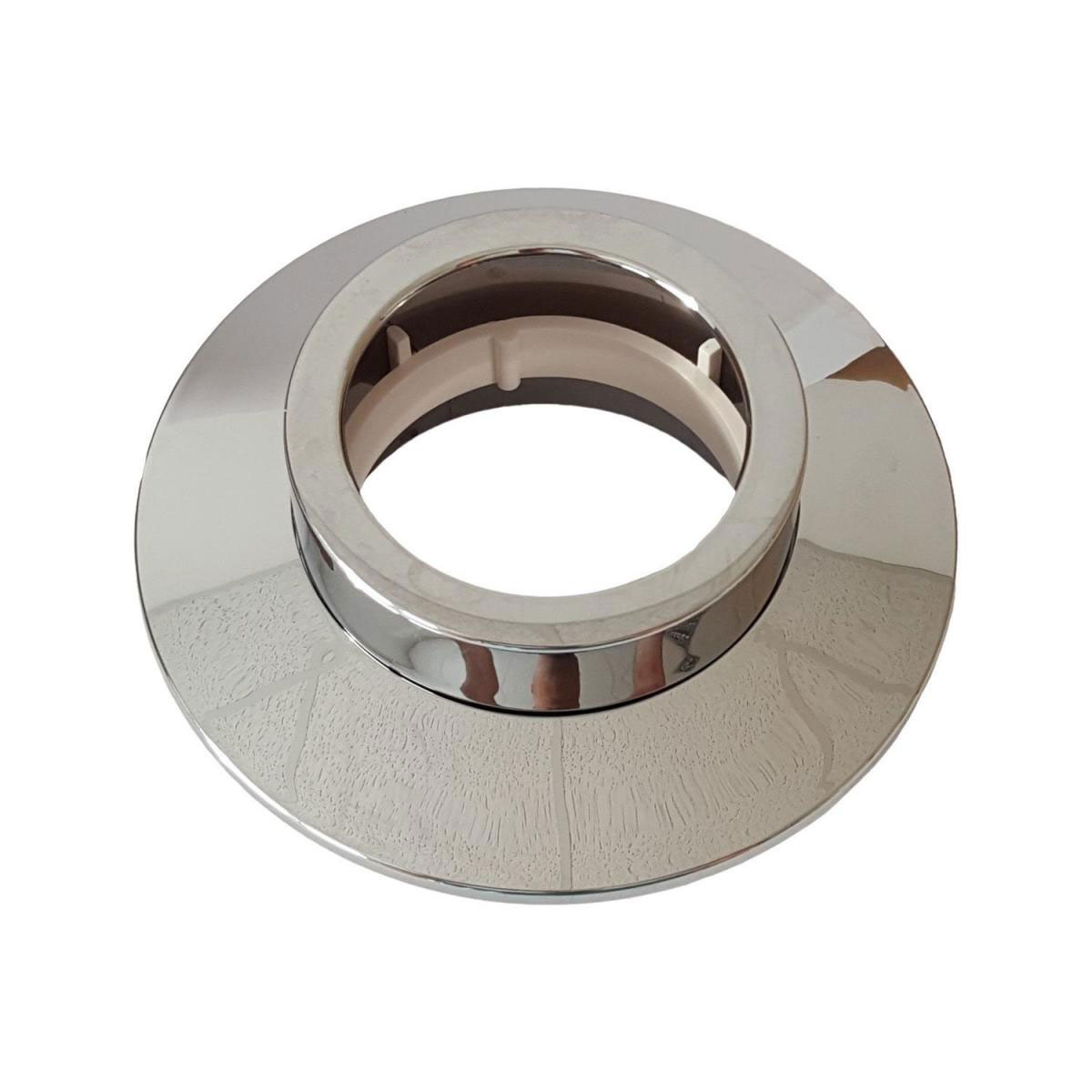 Rosette für Messkapseln 140 mm BL verchromt