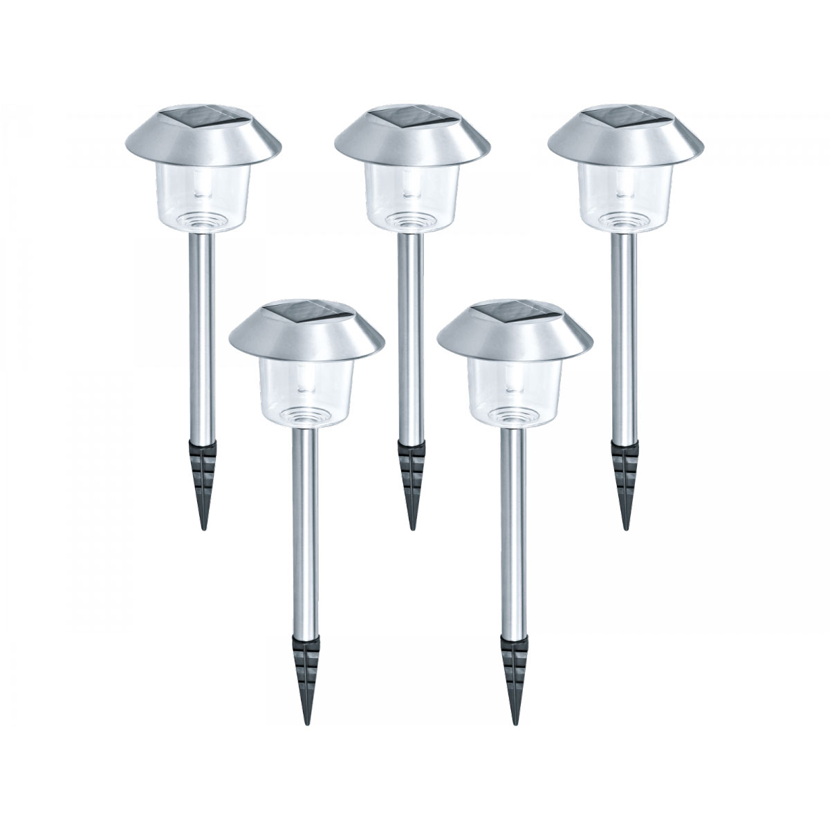 Flector Garten Solarspieß Edelstahl 5 Stück Bild 2