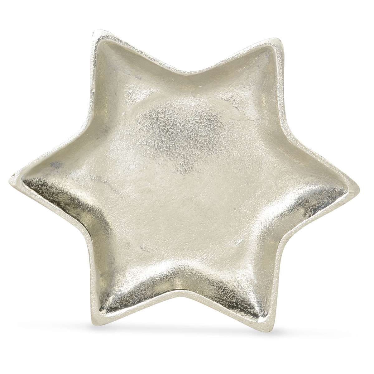 Dekoteller Stern Aluminium 21,5 cm