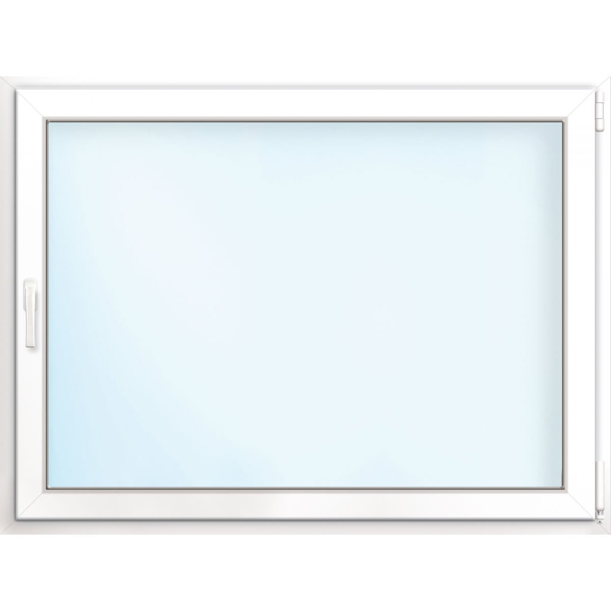 Wärmeschutz-Fenster „76/3“, 120x100 cm, weiß, Anschlag rechts
