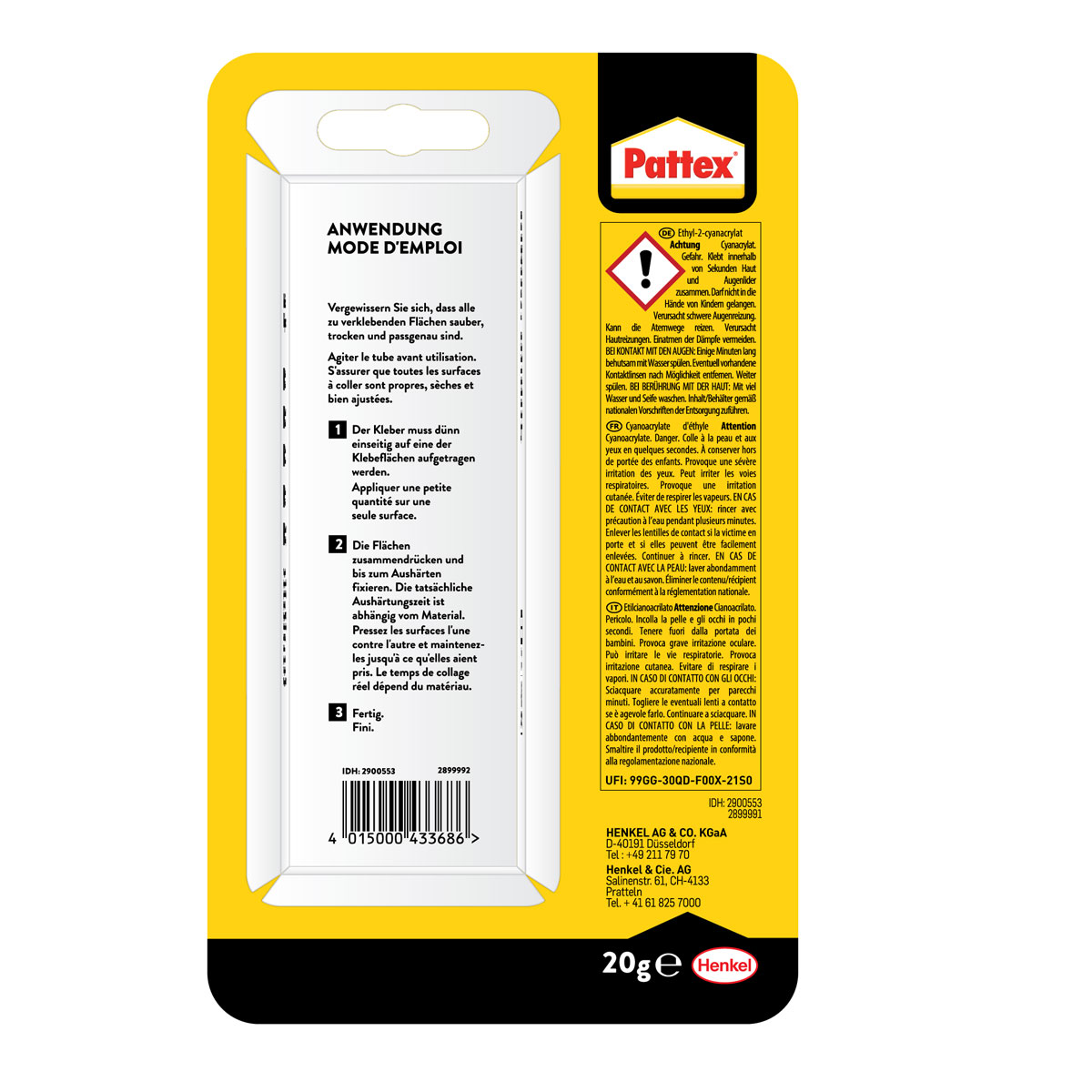 Pattex Universalkleber 60sec 20 g Bild 2