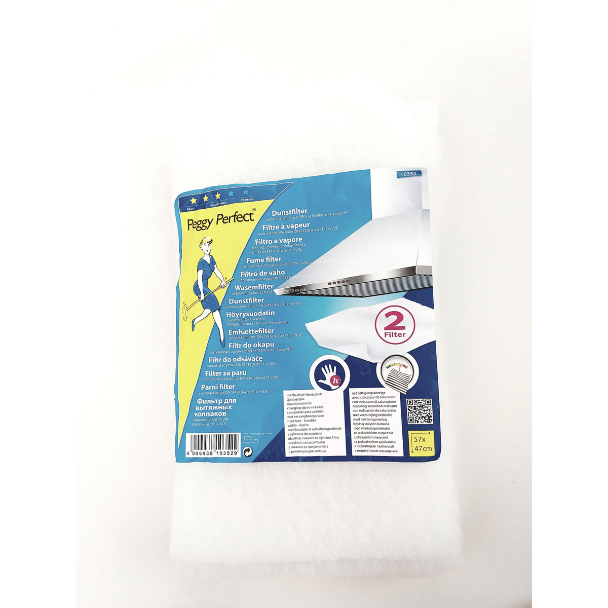 Peggy-Perfect Dunstfilter Soft 47 x 57 cm 2 Stück