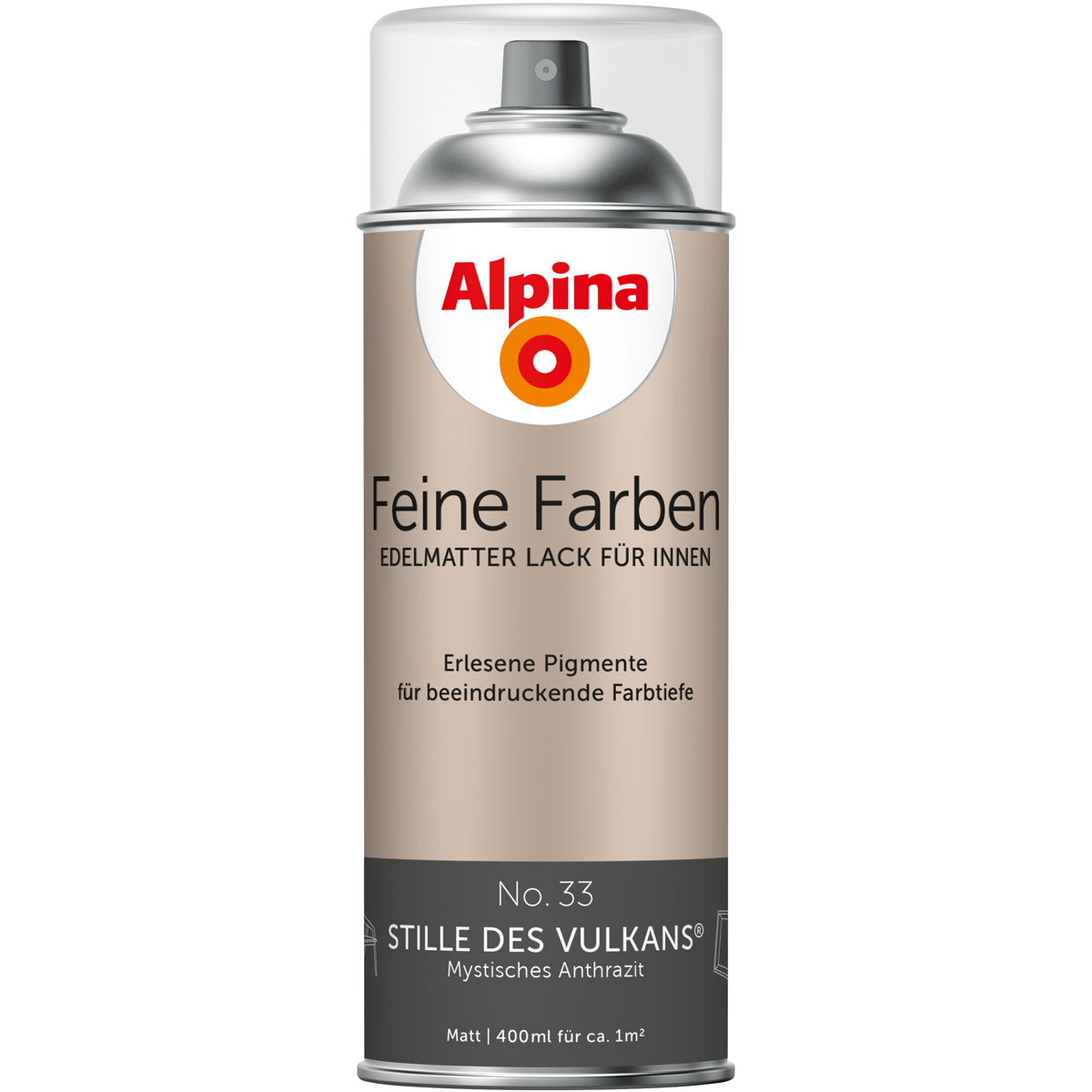 Alpina  Buntlack Feine Farben Sprühlack No 33 Stille des Vulkans edelmatt 400ml