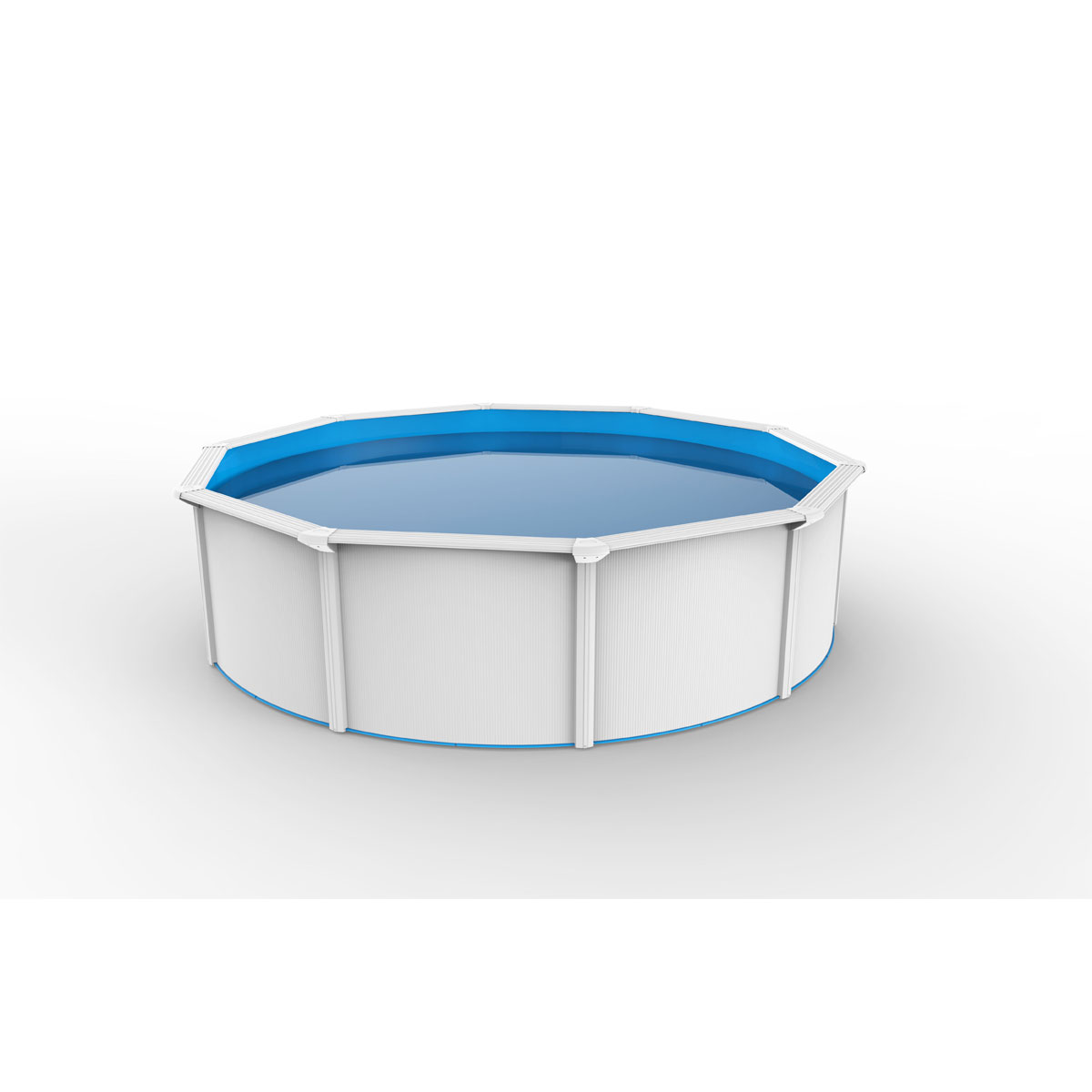 Stahlwandpool-Set Nuovo de Luxe II Durchmesser 360 x 120 cm inkl Leiter