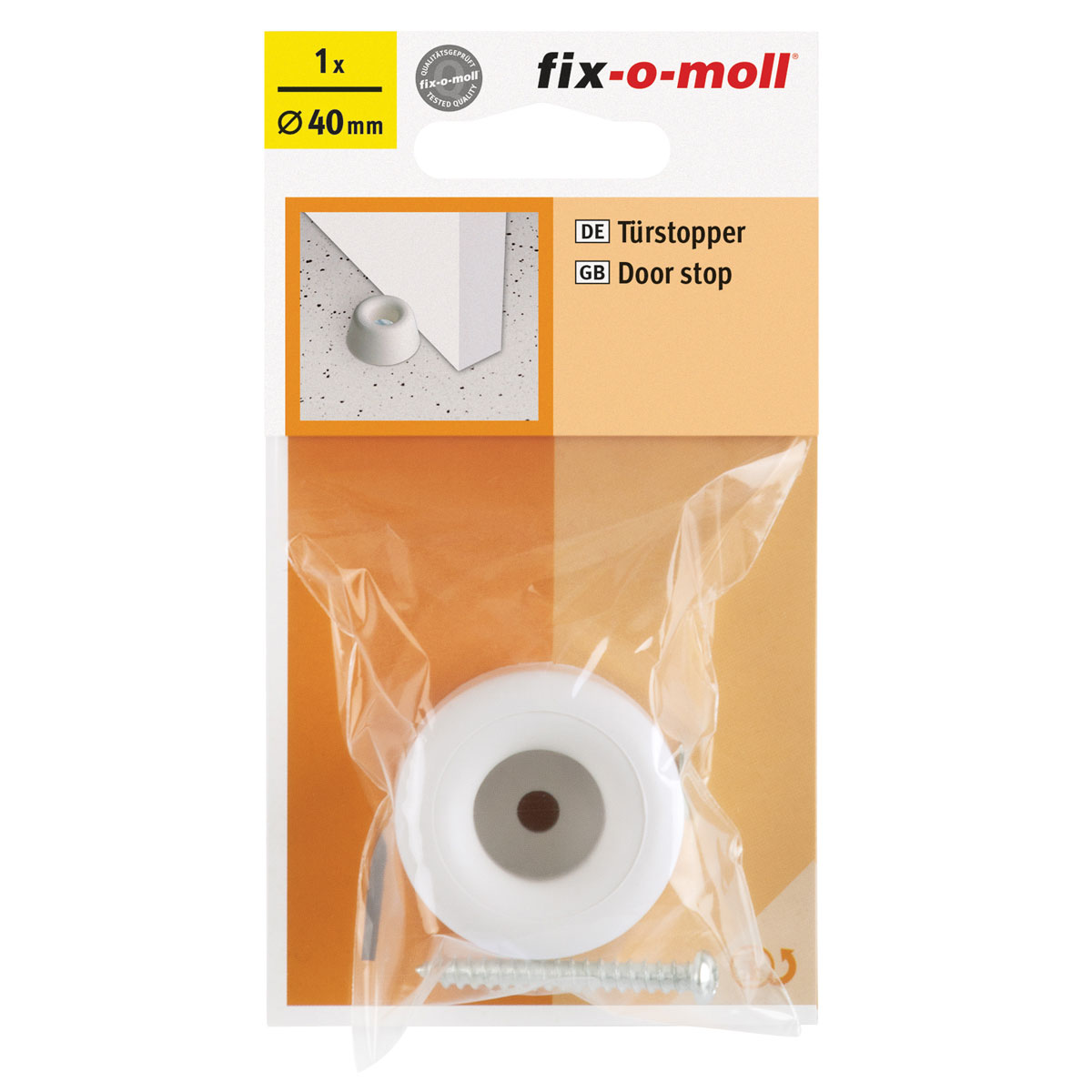 Suki Türstopper mit Schraube 3 cm weiß Bild 2