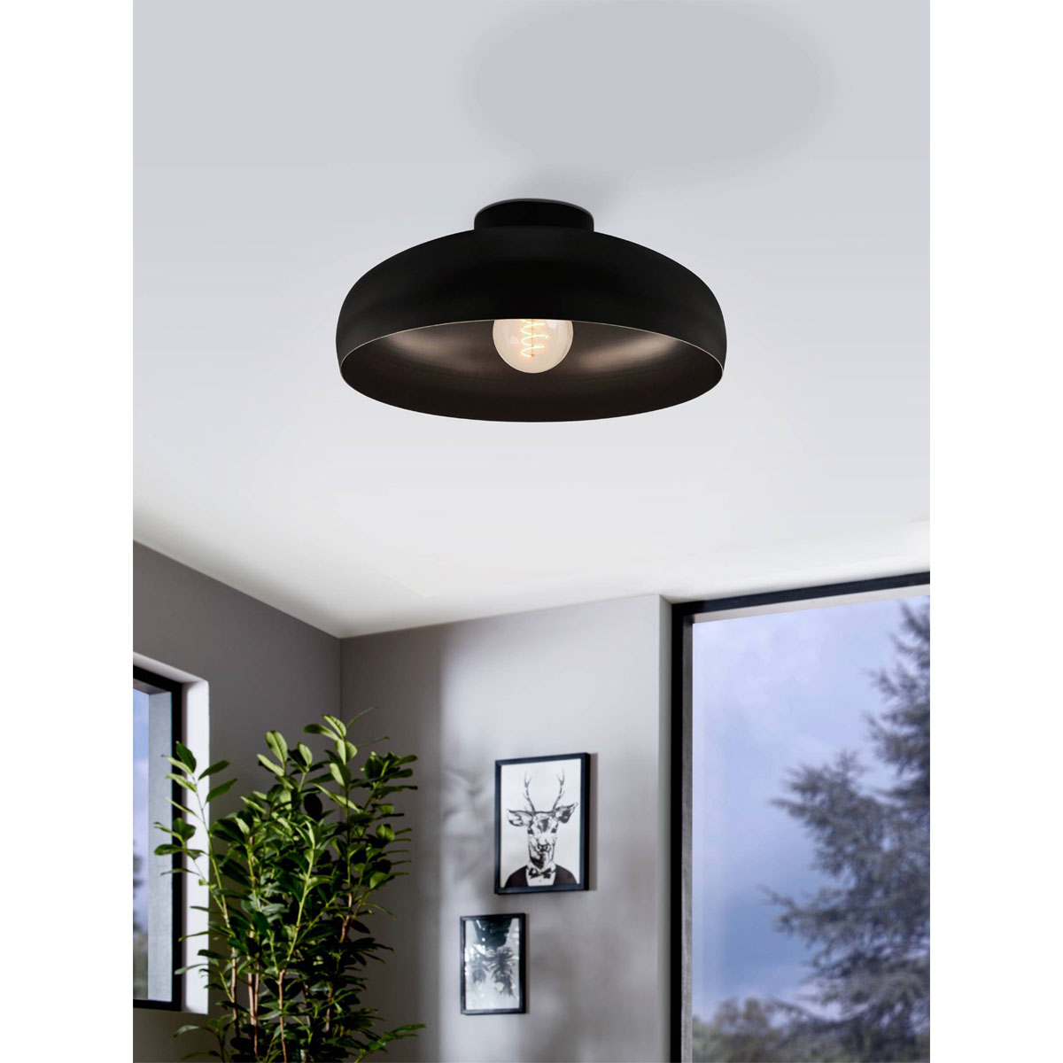 Eglo  LED Deckenleuchte Mogano schwarz Bild 2