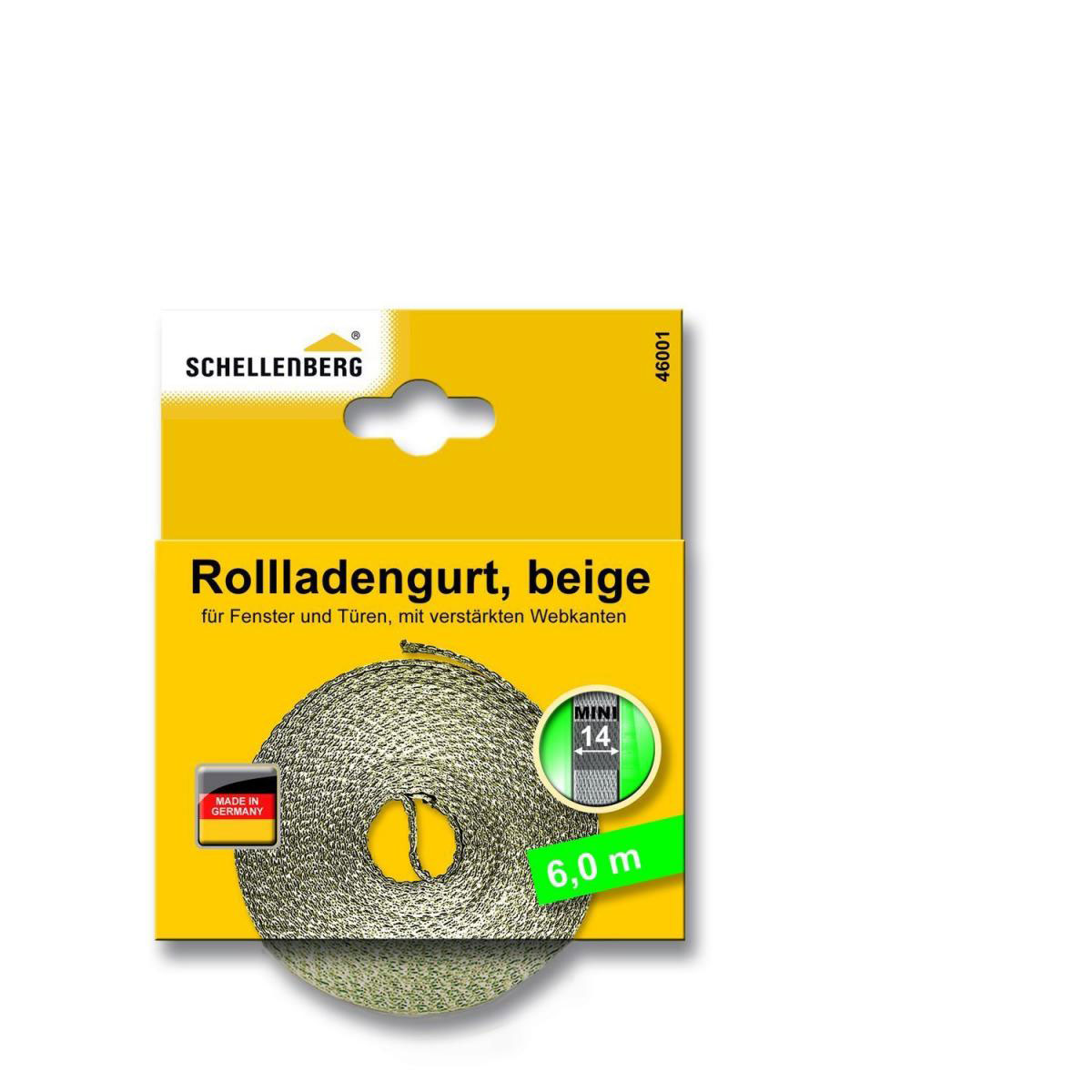 Schellenberg Gurtband Mini 14 mm / 6 m beige Bild 2