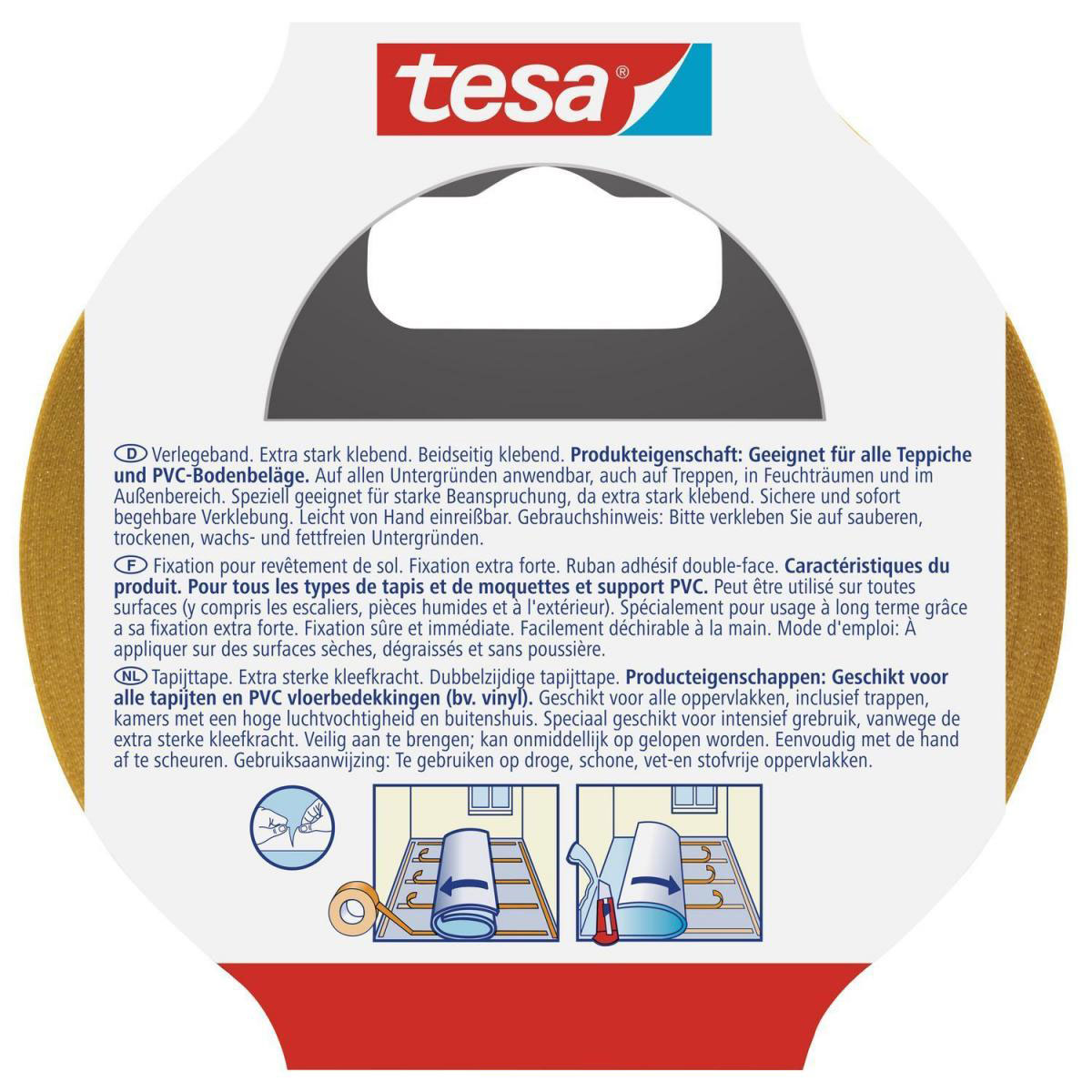 Tesa Verlegeband extra stark klebend 10 m Bild 3