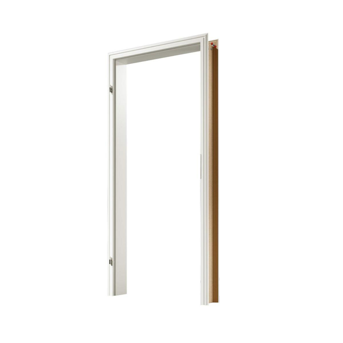 Borne Türzarge komplett CPL weiß mit profilierter Kante 86 x 198,5 x 16 cm DIN links