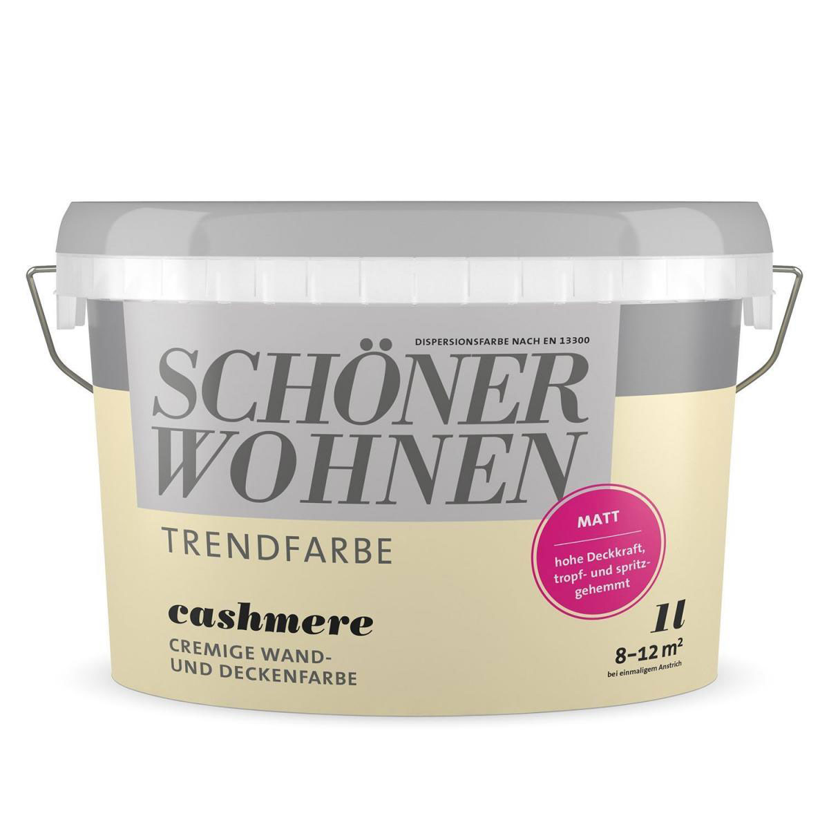 Schöner Wohnen Farbe Trendfarbe Cashmere Matt 1 L
