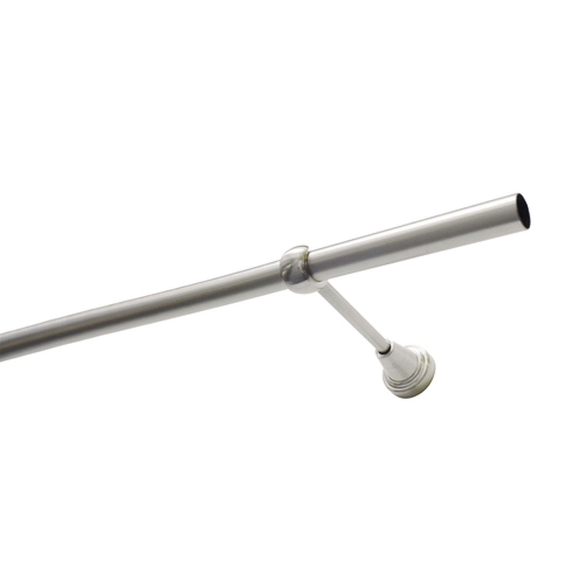 Gardinia Gardinenstange Ally 1-Lauf Durchmesser 19 mm 160 cm Edelstahl-optik