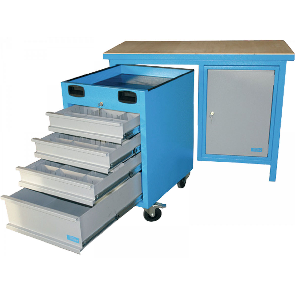 Güde Werkbank 1200 SLT Multi Blau Bild 3