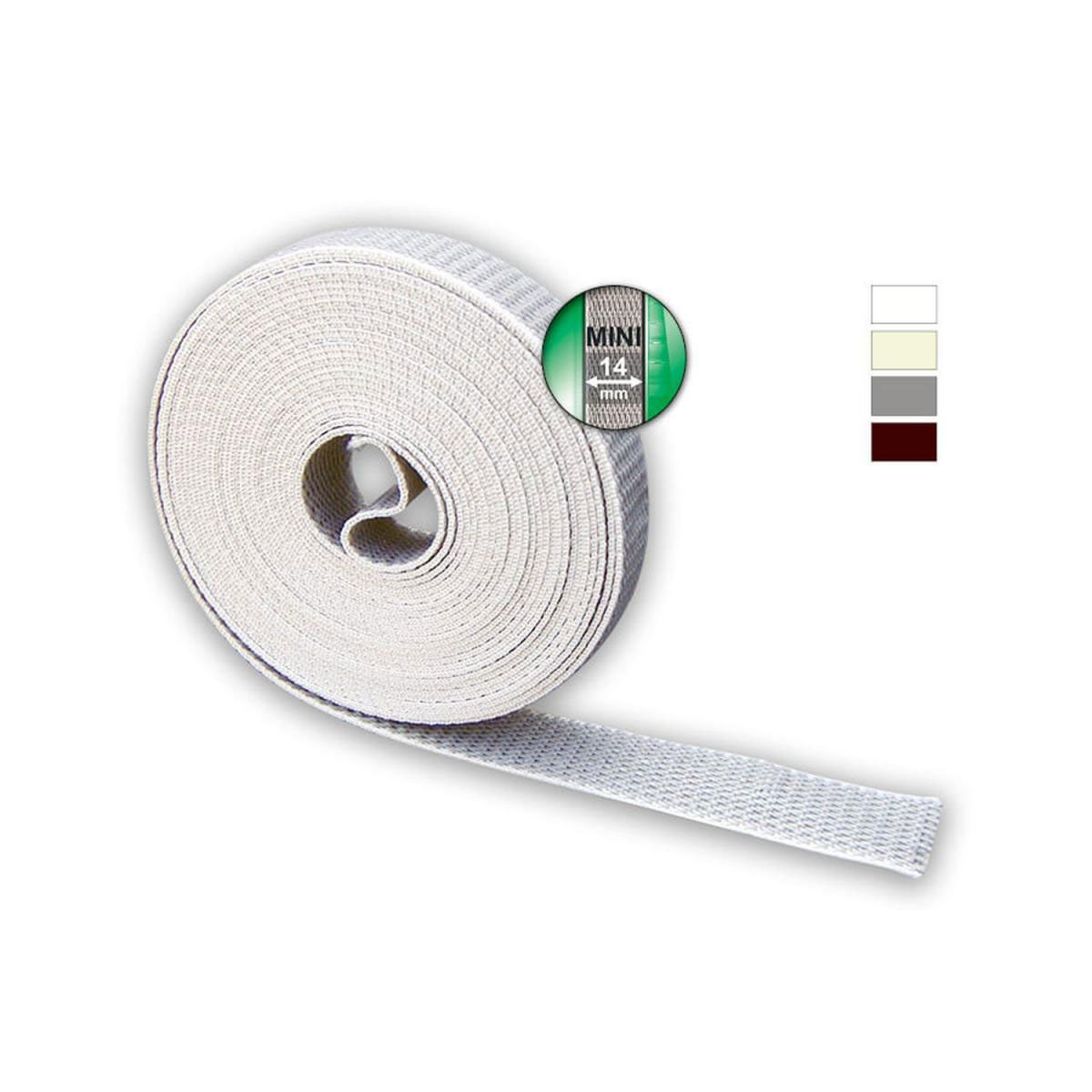 Schellenberg Gurtband Mini 14 mm / 4,5 m grau Bild 1