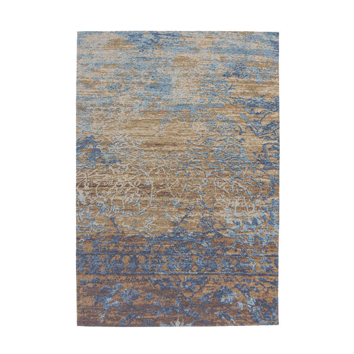 Jacquard-Teppich „Blaze 600“, blau/beige