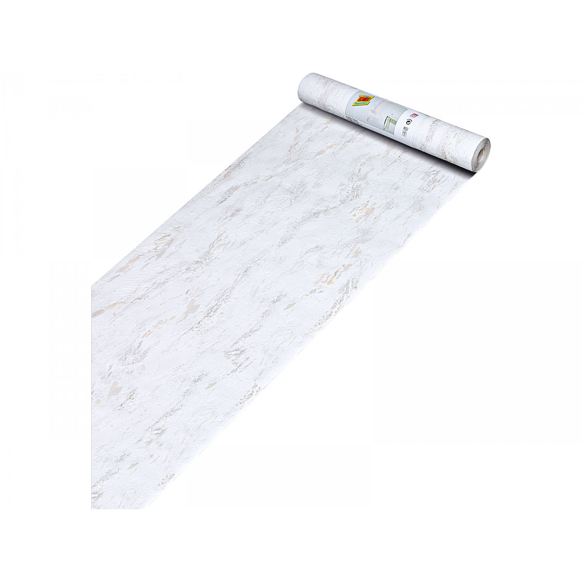 Prägetapete weiß 10m