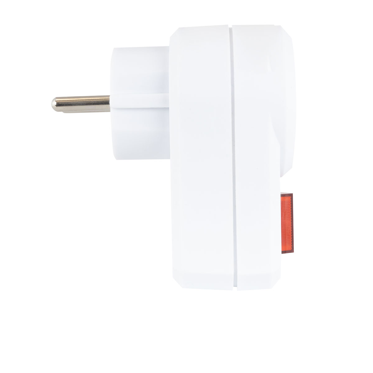REV Ritter Steckdosenadapter mit Schalter 1fach Schutzkontakt weiß Bild 2