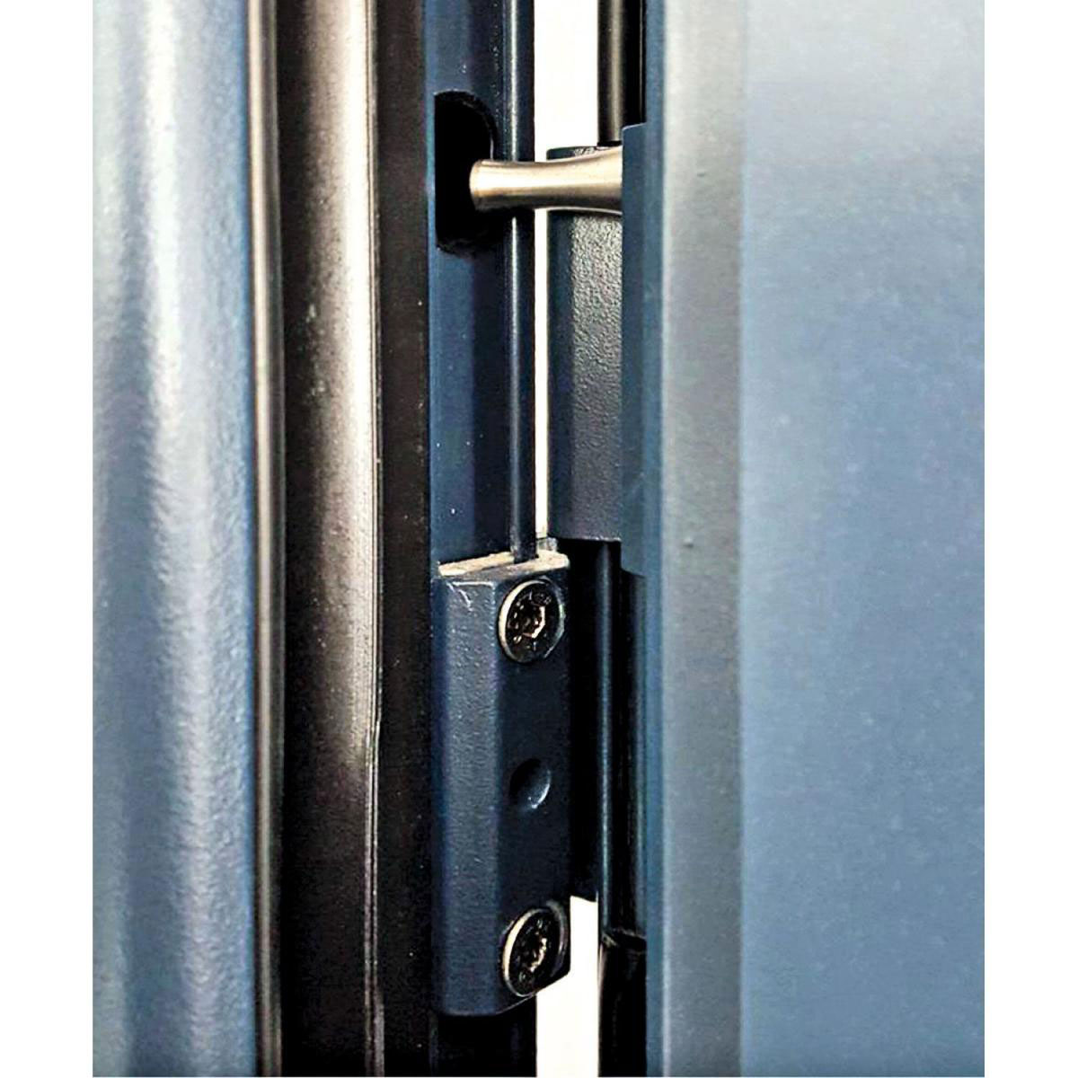 Aluminium-Sicherheitshaustür „Rom Superior“, weiß, 110x210 cm, links