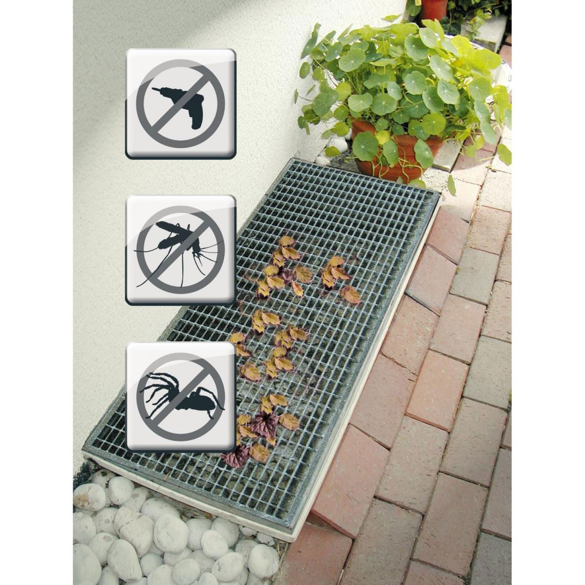 Schellenberg Lichtschacht-Gitter Sauberer Lichtschacht für Gitterroste