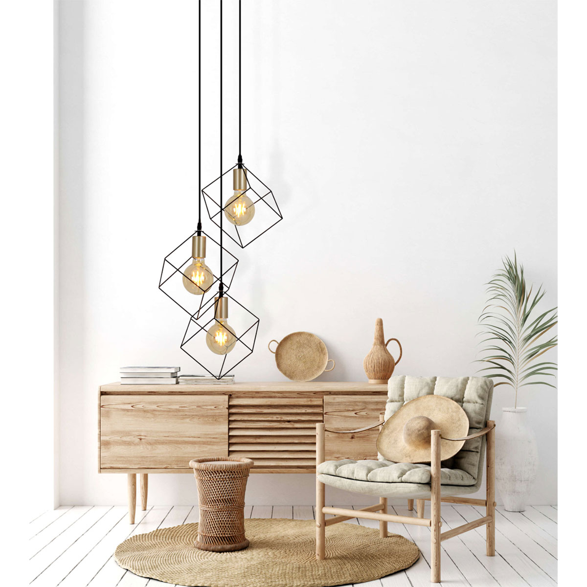 näve  Pendelleuchte Canto schwarz 3er Bild 8