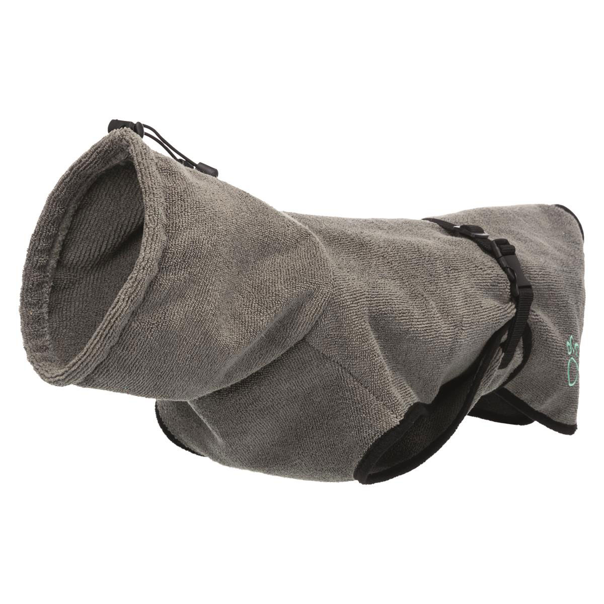 Trixie Bademantel für Hunde Frottee XL grau 70 cm