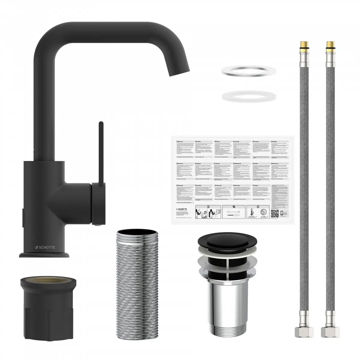 Waschtischarmatur Los Angeles, Farbe: Schwarz, Cold-Start Bild 4