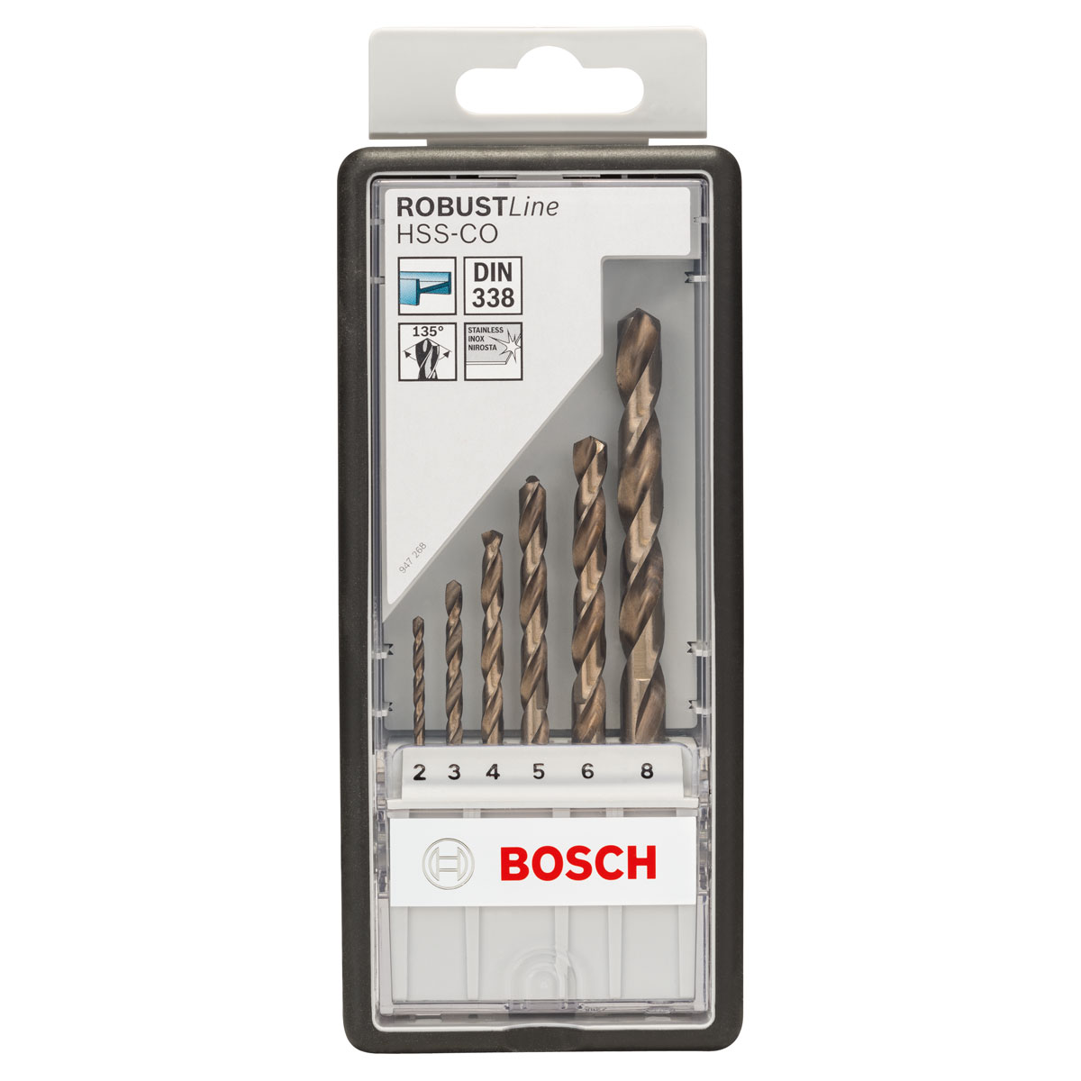 Bosch Professional  Metallbohrer-Set Robust Line HSS-Co 2–8 mm 6-teilig Bild 2