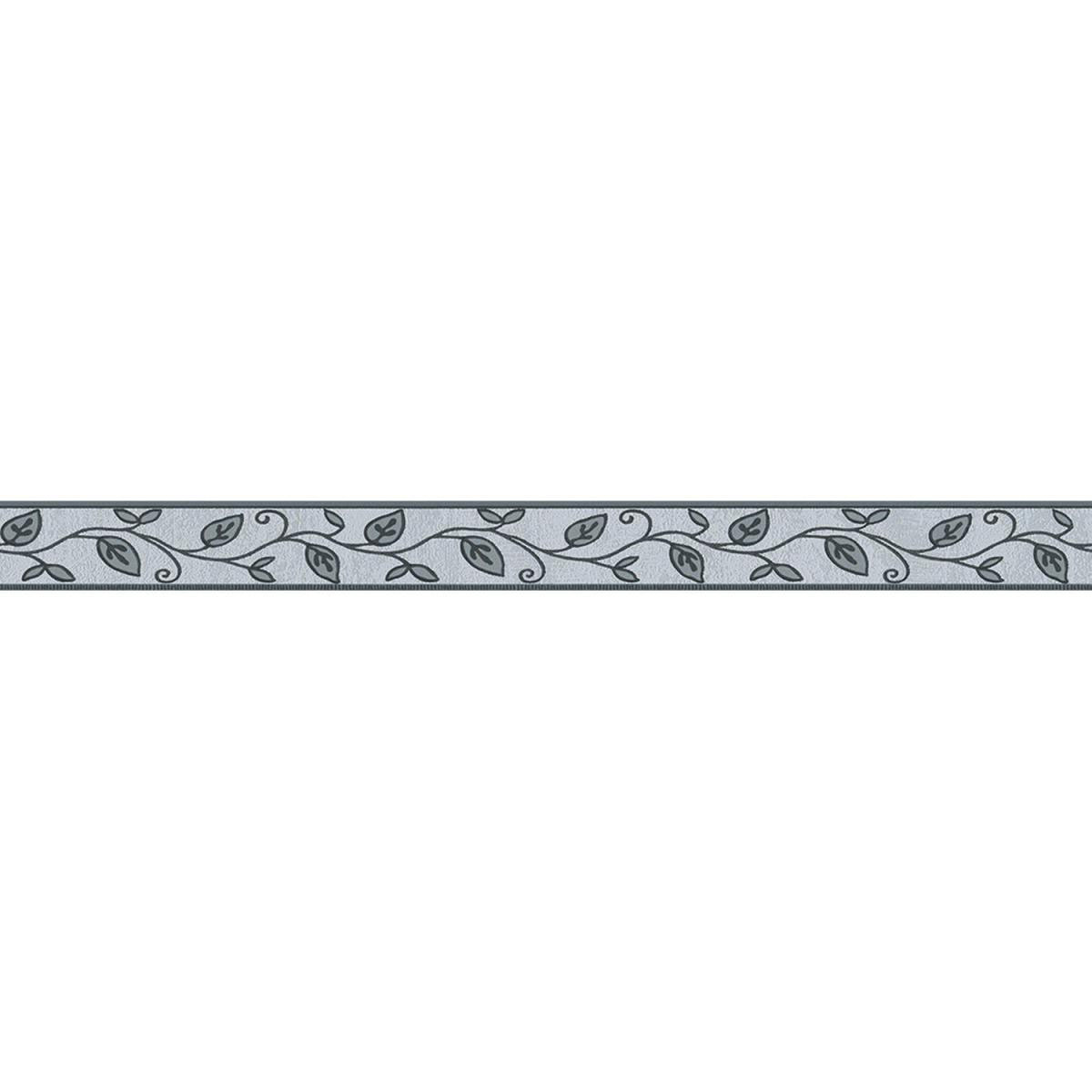 Selbstklebende Borte Ranken grau 5 m