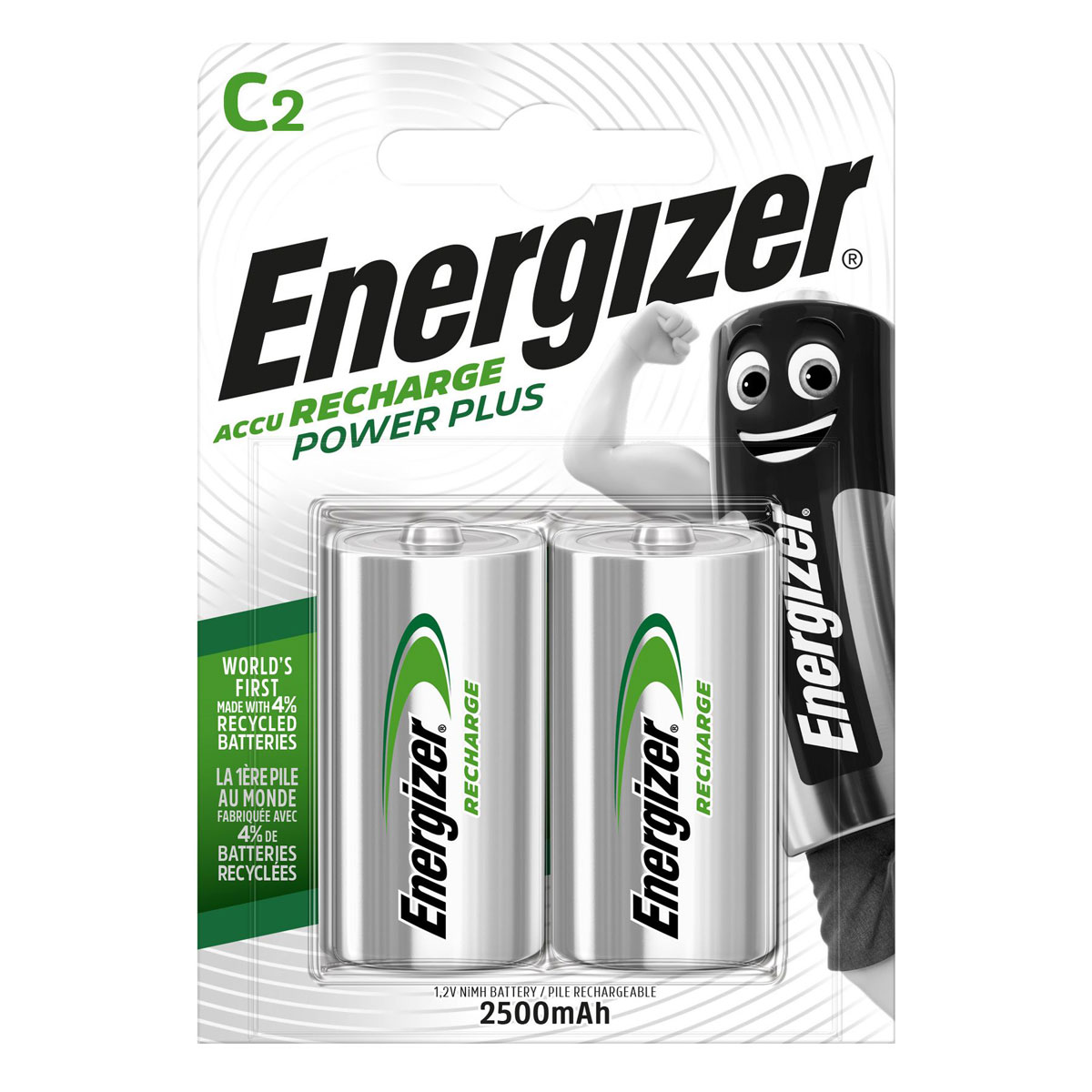 Energizer C-Batterie Power Plus 2 Stück