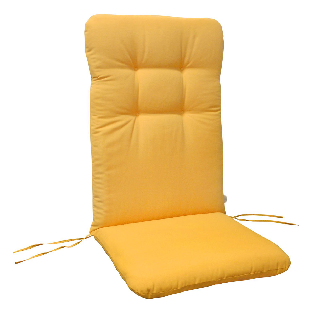Sitzauflage Hochlehner „Relax“, 6 Stück, Gelb